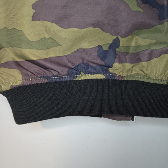 Vans Off The Wall Kilroy Hooded MTE Bomber Camo Jacket Mens size L - Picture 8 of 13